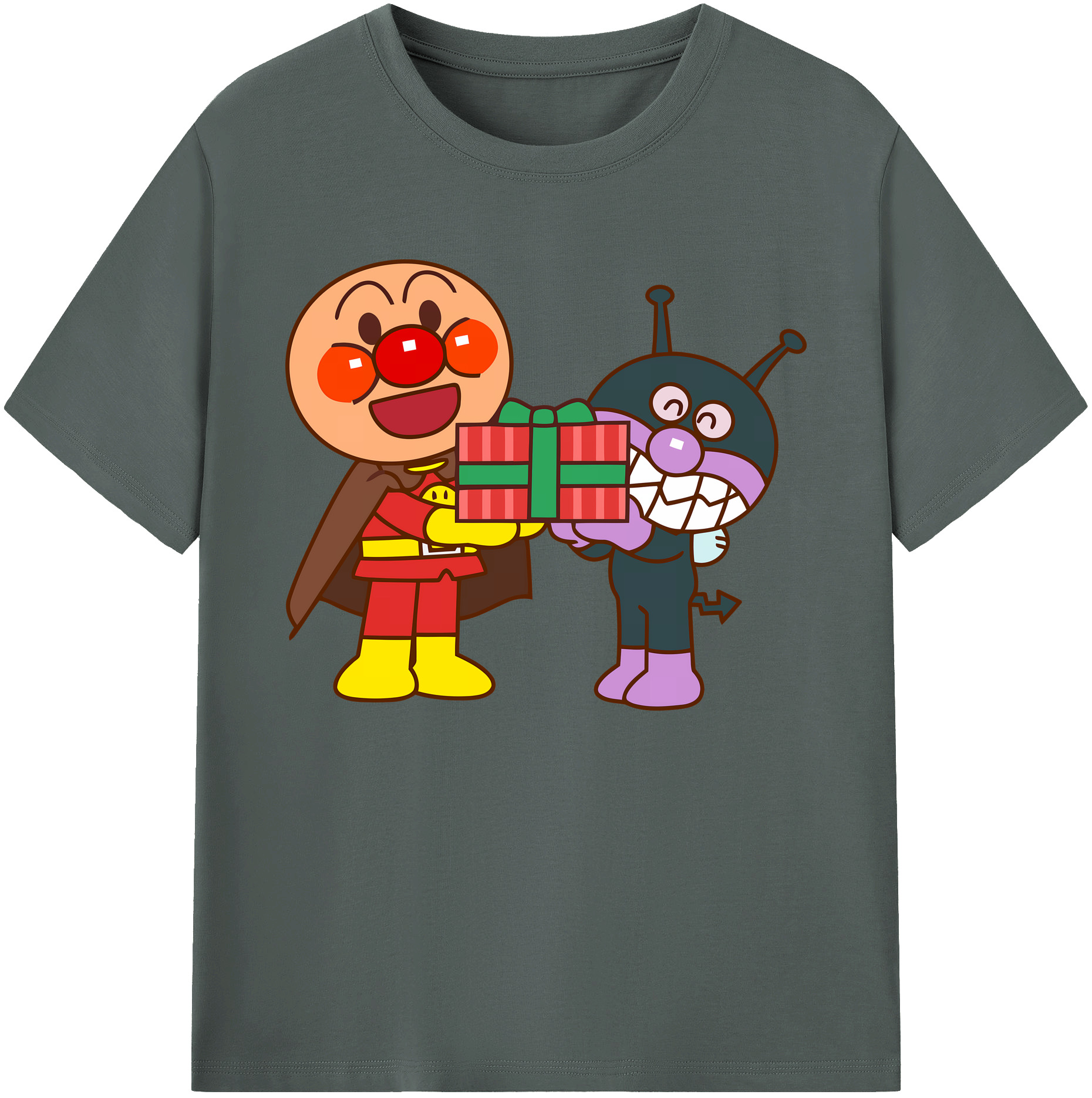 （画像用） アンパンマン Anpanman 綿100％ メンズ半袖Tシャツ｜肌触りやわらか＆通気性